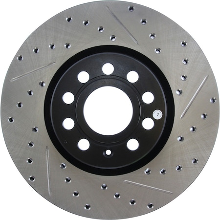 Centric Parts Sport Drilled/Slotted Brake Rotor, 127.33098L 127.33098L